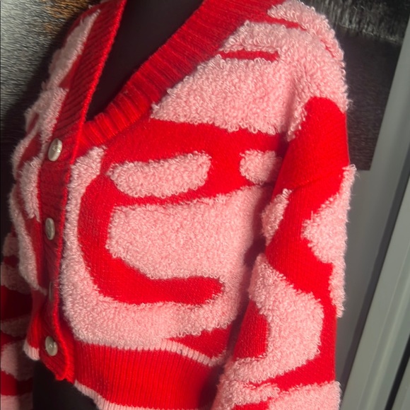 Private Label Red and Pink Women's Sweater - Picture 4 of 6